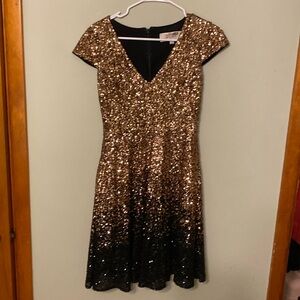 Badgley Mischka Sequin Party Dress